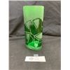 Image 1 : Green Vintage Vase. 7.5" h x 3" W. Very nice Look To it