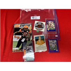 Doug Flutie Autograph Card Plus Other BC Lions Trading Cards Etc