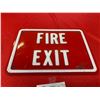 Image 2 : Embossed Plastic Fire Exit Sign 10" w x 7" H