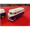 Image 3 : 2 Volkswagen Bus Toys 5" Long