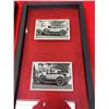 Image 2 : 2 Glass Framed Photos of Vintage Automobiles From the 1920's. Each Frame has 2 Cars