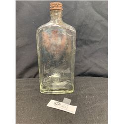 Vintage Hudson's Bay Company Embossed Bottle With Their Emblem On it. Coat of Arms