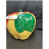 Image 2 : Vintage Pottery Cookie Jar. Done to Look Like an Apple. Very Nicely Made. Large