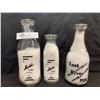 Image 2 : 3 Vintage Milk Bottles