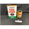 Image 1 : Johnsons Floor Cleaner and a Golden State Molded Faucet Washer's Tin