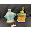 Image 2 : 2 Vintage Beam 100 Months Old Kentucky Straight Bourbon Whiskey In Decorative Decanters ( Empty)