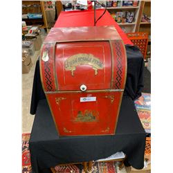 A Vintage Antique Large Ceylon Orange Pekoe Store Display or Dispenser. With Working Lid