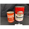 Image 1 : Spoit Oil True Oil Additive Full Tin + an Esso Marvel Lube Heavy Duty Motor Oil Tin.