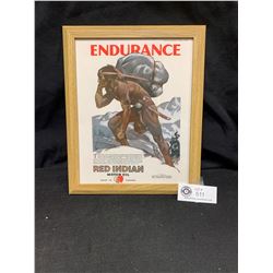 Red Indian Motor Oil Endurance Picture Drom MacLean's Magazine 1932 9  w x 11  h