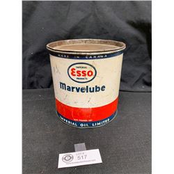 Made in Canada Esso Marvelube 5 Lb Tin