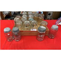 A Lot of 18 Vintage and Antique Canning Jars