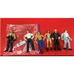 Bag of 7" Tall Vintage Wrestling Action Figures.