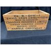 Image 3 : Vintage Whizbang Canadian Industry 22 Shot Dominion Ammunition. Wooden Box