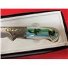 Image 2 : Brand New Stainless Steel Knife Decorative Handle with Eagles on It. In Box