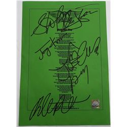 Signed Framed Aerosmith "Walk this Way" Lyrics