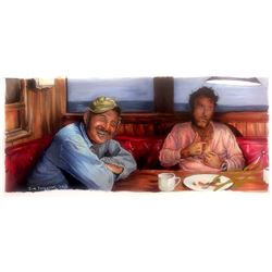 Artist Signed Jaws (1975) Movie Print