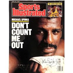 Signed Michael Spinks: June 20, 1988 Sport Illustrated Cover