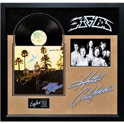 Signed and Framed Eagles "Hotel California" Album and Photo