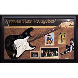 Signed And Framed Stevie Ray Vaughan - Black Guitar