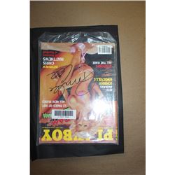Signed Playboy Magazine