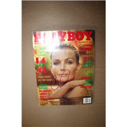 Signed Playboy Magazine