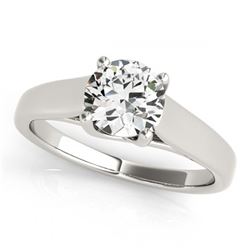 0.75 ctw VS/SI Diamond Ring 18K White Gold - REF-136Y3X - SKU:28149
