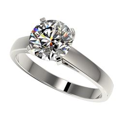 2.05 ctw H-I Diamond Engagement Ring 10K White Gold - REF-630H2M - SKU:36552
