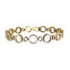 Image 3 : 4 ctw SI/I Diamond Halo Bracelet 18K Yellow Gold - REF-298H5M - SKU:40177