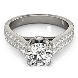 1.61 ctw VS/SI Diamond Ring 18K White Gold - REF-301Y6X - SKU:28097