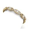 Image 1 : 8 ctw SI/I Diamond Halo Bracelet 18K Yellow Gold - REF-960F2N - SKU:40141