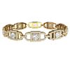 Image 3 : 8 ctw SI/I Diamond Halo Bracelet 18K Yellow Gold - REF-960F2N - SKU:40141