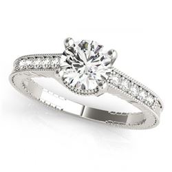 0.97 ctw VS/SI Diamond Ring 18K White Gold - REF-151F6N - SKU:27387