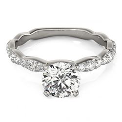 1.40 ctw VS/SI Diamond Ring 18K White Gold - REF-271V3Y - SKU:27477