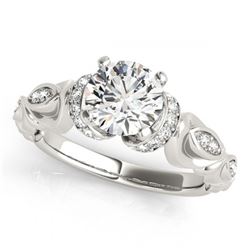 1.20 ctw VS/SI Diamond Ring 18K White Gold - REF-284F4N - SKU:27309
