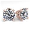 2.50 ctw VS/SI Diamond Stud Earrings 14K Rose Gold - REF-733X2R - SKU:38376