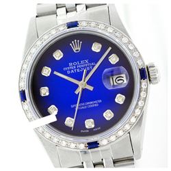 Rolex Ladies Stainless Steel, Diam Dial & Diam/Sapphire Bezel, Sapphire Crystal - REF-431H4W