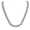 Image 3 : 30 ctw Oval SI Diamond Necklace 18K Rose Gold - REF-4830V2Y - SKU:35930