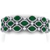 47.84 ctw Emerald & VS Diamond Bracelet 18K White Gold - REF-1181X8R - SKU:38886