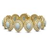 46.44 ctw Opal & Diamond Bracelet 14K Yellow Gold - REF-1468W4H - SKU:43273