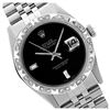 Rolex Ladies Stainless Steel, Diam Dial with Pyrimid Diam Bezel, Sapphire Crystal  - REF-395K2T