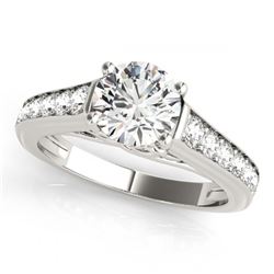 1.50 ctw VS/SI Diamond Ring 18K White Gold - REF-295R2K - SKU:27507