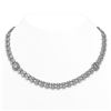 28.408 ctw Emerald Cut & Oval Diamond Necklace 18K White Gold - REF-2781W8H - SKU:46212