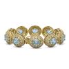 Image 2 : 39.82 ctw Aquamarine & Diamond Bracelet 14K Yellow Gold - REF-1371M3F - SKU:43723