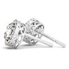 Image 1 : 4.40 ctw Diamond Solitaire Earrings VS/SI 14K White Gold - REF-1673W2H - SKU:29285