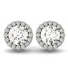 Image 2 : 4.40 ctw Diamond Solitaire Earrings VS/SI 14K White Gold - REF-1673W2H - SKU:29285
