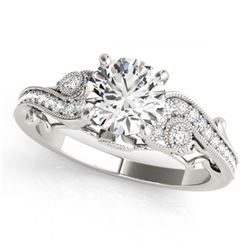 1.25 ctw VS/SI Diamond Ring 18K White Gold - REF-274K4W - SKU:27411