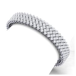 20 ctw VS/SI Diamond Bracelet 18K White Gold - REF-1020F2N - SKU:40049