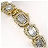 Image 3 : 16.72 ctw Emerald Diamond Bracelet 18K Yellow Gold - REF-2665R4K - SKU:42754