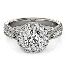 2 ctw VS/SI Diamond Halo Ring 18K White Gold - REF-326F4N - SKU:27042