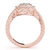 Image 2 : 2 ctw VS/SI Diamond Halo Ring 18K Rose Gold - REF-524X3R - SKU:26656
